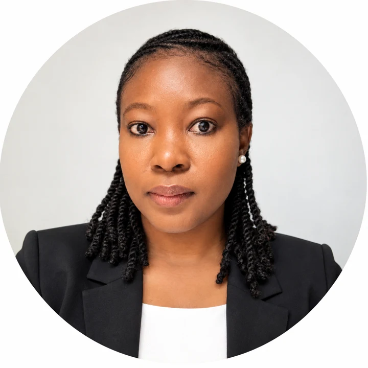 Portrait of Uche in a black blazer
